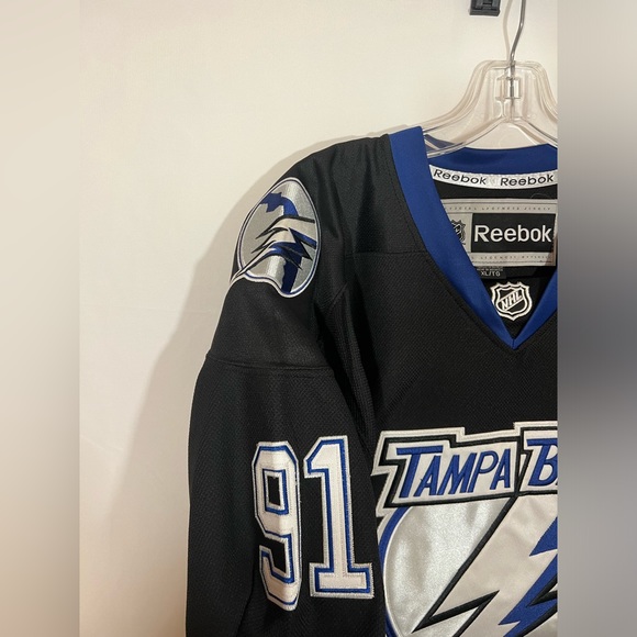 Reebok Tampa Bay Lightning #91 Steven Stamkos Alternate Hockey Jersey Size XL - Picture 3 of 5